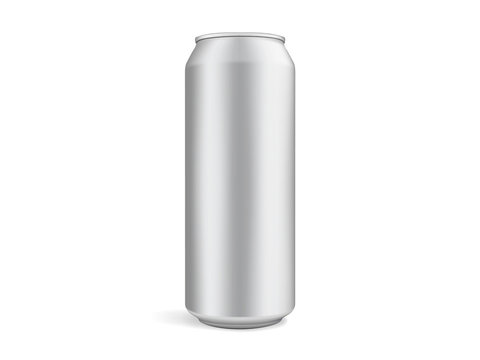 Beer Can Isolated On White Background  Mock Up Template