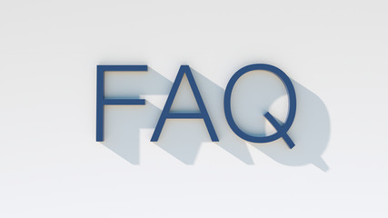 faq app icon against a colored wall - communication concept for contact and service use. copy space for individual text. - obrazy, fototapety, plakaty