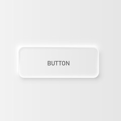 Very high detailed white user interface button for websites and mobile apps, vector illustration