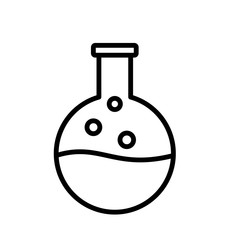 erlenmeyer icon design, flat style icon collection