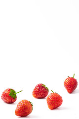  Strawberry Concept on a White Background