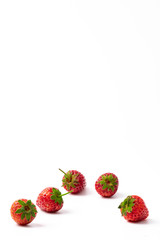  Strawberry Concept on a White Background