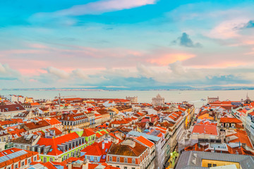 skyline of Lisbon, Portugal