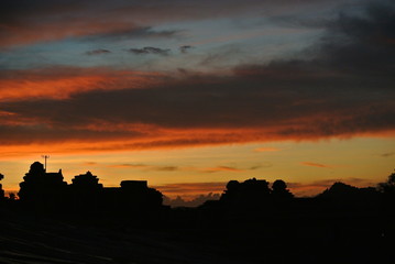 Beautiful orange sky