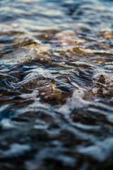waves crushing on the rocks on beach