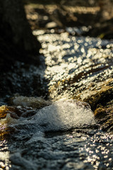 waves crushing on the rocks on beach