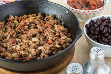 Beef tamale pie.