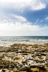 minimalism seascape, beach and ocean