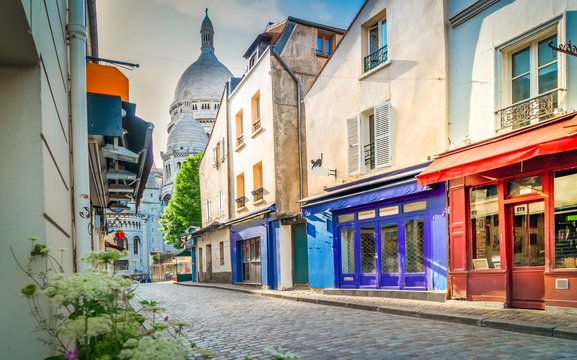 cityscape Mont Matre , Paris, France