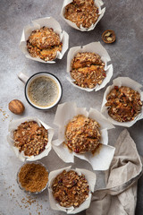 delicious banana and nut muffins