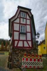 Schmales historisches Fachwerkhaus in Remagen