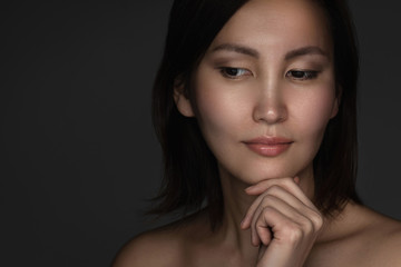 Portrait of young and beautiful asian woman