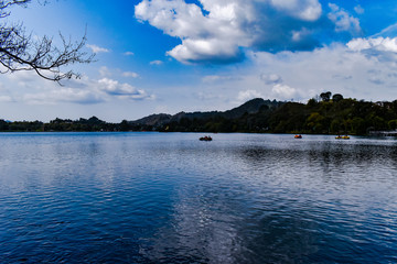 landscape with lake and sky