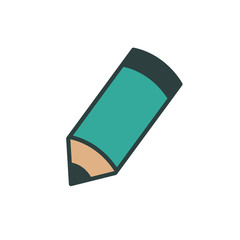 pencil icon vector logo template in trendy flat style, writing icon