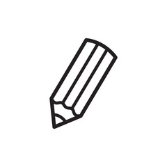 pencil icon vector logo template in trendy flat style, writing icon