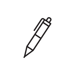 pencil icon vector logo template in trendy flat style, writing icon