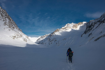 snow shoe in glacier