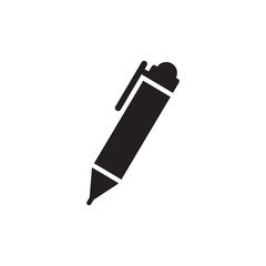 pencil icon vector logo template in trendy flat style, writing icon