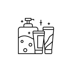 Liquid soap, cream icon. Simple line, outline vector elements of luxury life for ui and ux, website or mobile application
