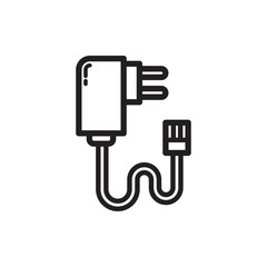 phone charger icon vector logo template in trendy flat style
