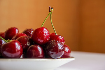 cherry berries close up macro