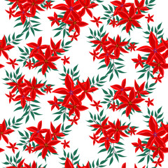 Seamless floral pattern. Background in small flowers for textiles, fabrics, cotton fabric, covers, wallpaper, print, gift wrapping, postcard, scrapbooking.