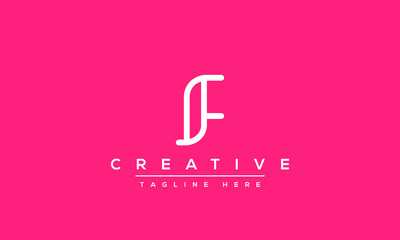 Modern unique creative alphabet  letter F logo design, Minimalist F monogram initial based vector icon.