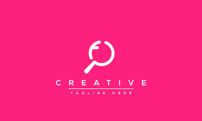 Modern unique creative alphabet  letter F logo design, Minimalist F monogram initial based vector icon.