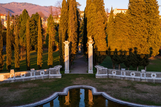Villa Tatti, garden and lake view series. Comerio, Lake Varese Italy.