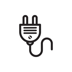 plug icon, electric plug icon vector logo template in trendy flat style