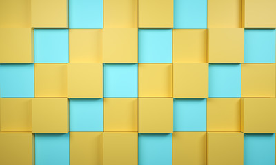 Creative drawing of 3D simulation scene color product exhibition stand