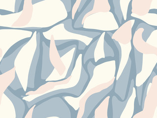 Elegant abstract pink and blue pastel background. Seamless vector pattern