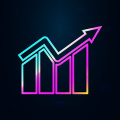 chart in nolan style icon. Simple thin line, outline vector of finance and chart icons for ui and ux, website or mobile application