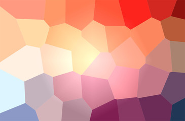 Abstract illustration of red Giant Hexagon background