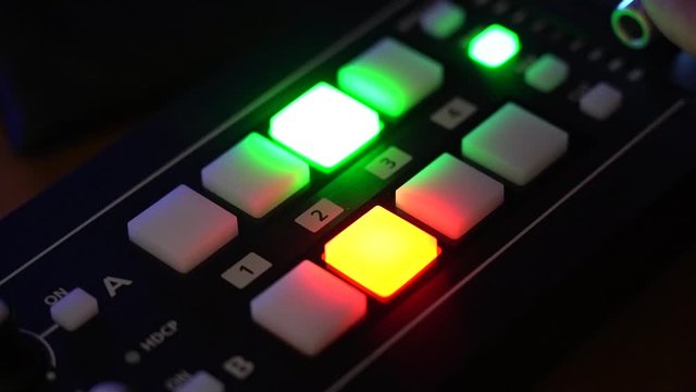 Broadcast Tv Studio Production - Vision Switcher, Broadcast video mixer - dolly / Truck move