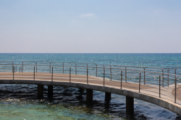 Obraz premium Embankment of Mediterranean sea in Ayia Napa.
