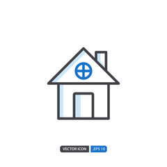 house icon in isolated on white background. for your web site design, logo, app, UI. Vector graphics illustration and editable stroke. EPS 10.