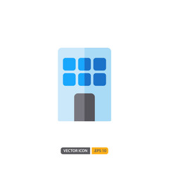 building icon in isolated on white background. for your web site design, logo, app, UI. Vector graphics illustration and editable stroke. EPS 10.