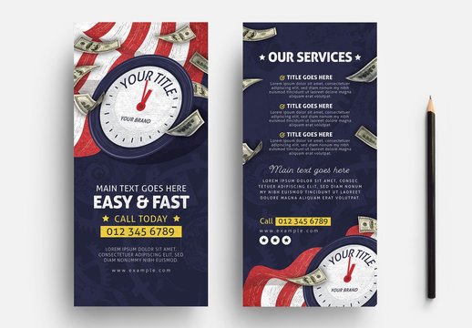 Tax Time Flyer Layout for Accounting Services