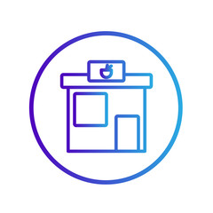 restaurant station icon in isolated on white background. for your web site design, logo, app, UI. Vector graphics illustration and editable stroke. EPS 10.