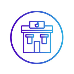 restaurant station icon in isolated on white background. for your web site design, logo, app, UI. Vector graphics illustration and editable stroke. EPS 10.