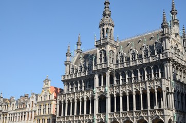 Fototapeta na wymiar Buildings at Grote Markt in Brussels, Belgium