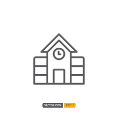 train station icon in isolated on white background. for your web site design, logo, app, UI. Vector graphics illustration and editable stroke. EPS 10.