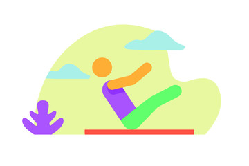 Sports icon vector white isolated background