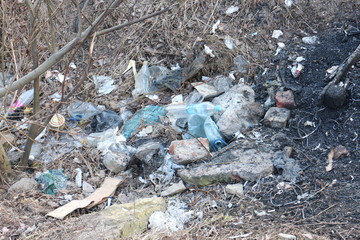 Pile of garbage planet ecology