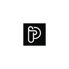 PS letter logo design vector icon template