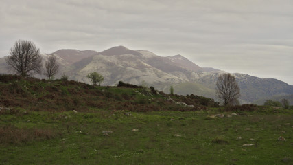 cloudy Mountain Landscape