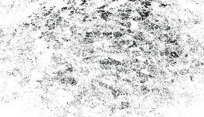 Aged wall texture. Grainy messy overlay of empty, aging, scratched wall. Grunge rough dirty background. Vector Illustration. Black isolated on white background. EPS10.