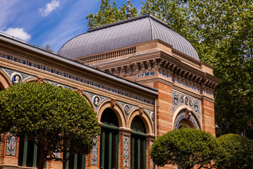 The historical Velzquez Palace an exhibition hall located in Buen Retiro Park in Madrid built in 1883