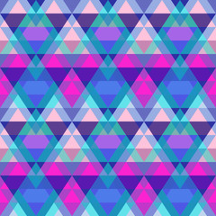 Purple triangle seamless pattern